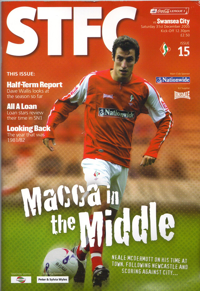 <b>Saturday, December 31, 2005</b><br />vs. Swansea City (Home)